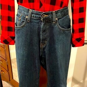 Eddie Bauer Fleece Lined Denim Jeans 30x32